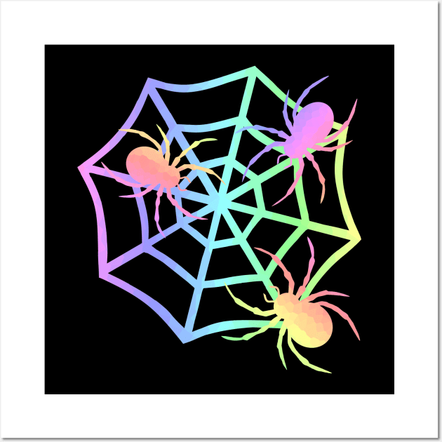 PASTEL Spider And Web Wall Art by SartorisArt1